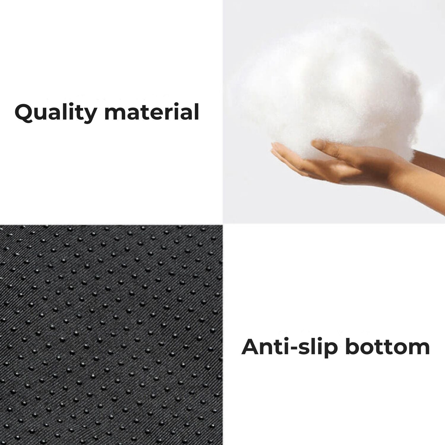 pluche hondenhuis en bank anti slip en kwaliteit